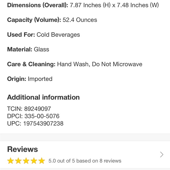 DVF Glass Pitcher - Picture 7 of 13